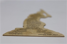c.1896 Spalding Baseball Player Die Cut