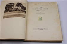1932 'The Country Club 1882-1932' 1st Edition Book by Frederic Curtiss & John Heard