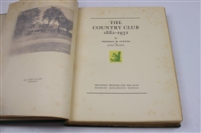 1932 'The Country Club 1882-1932' 1st Edition Book by Frederic Curtiss & John Heard