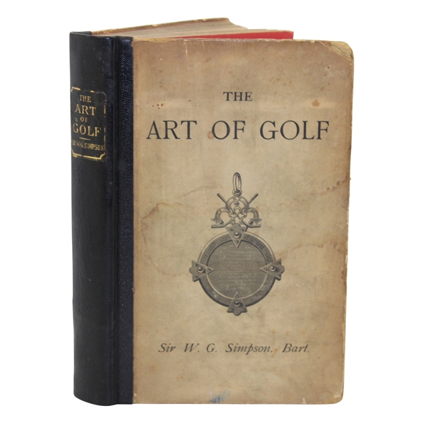 1887 The Art Of Golf First Edition Book by W. G. Simpson