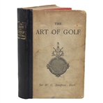 1887 The Art Of Golf First Edition Book by W. G. Simpson