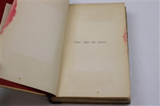 1887 'The Art Of Golf' First Edition Book by W. G. Simpson