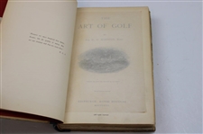1887 'The Art Of Golf' First Edition Book by W. G. Simpson