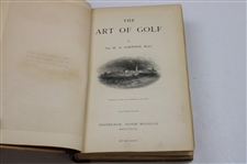 1887 'The Art Of Golf' First Edition Book by W. G. Simpson