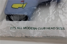 Masters Tournament Blue/White Premium Leather Driver & Putter Head Covers - Unopened