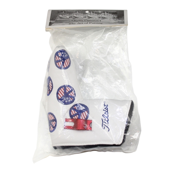 Scotty Cameron Titleist 2004 "USA Peace Sign" Putter Head Cover w/Divot Tool - Unopened