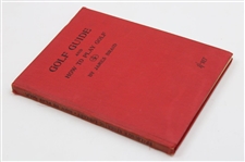 1910 'Golf Guide And How To Play Golf' by James Braid