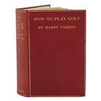 1912 How to Play Golf Second Edition Book by Harry Vardon