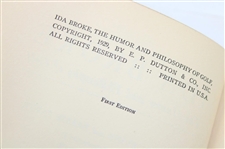 1929 'Ida Broke: The Humor & Philosophy of Golf' 1st Ed Book by Chick Evans & Barrie Payne