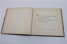 1898 'The Golfers Alphabet' Book by Sutphen & Frost