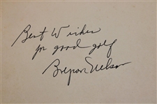 Byron Nelson Signed 1946 'Byron Nelson's Winning Golf' 1st Ed Book JSA ALOA