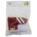 2016 Masters Red w/White Stripes Leather Putter Head Cover - Unopened
