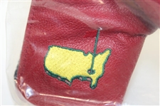 2016 Masters Red w/White Stripes Leather Putter Head Cover - Unopened