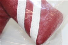 2016 Masters Red w/White Stripes Leather Putter Head Cover - Unopened
