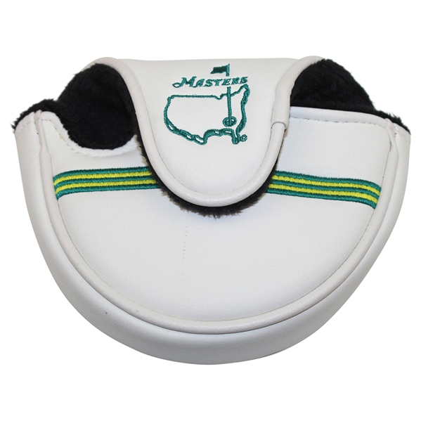 Master Tournament White w/Green Logo Mallet Head Cover - Great Condition