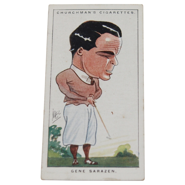 1928 Gene Sarazen #31 Men Of The Moment Churchman Cigarette Card