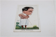 1928 Gene Sarazen #31 Men Of The Moment Churchman Cigarette Card