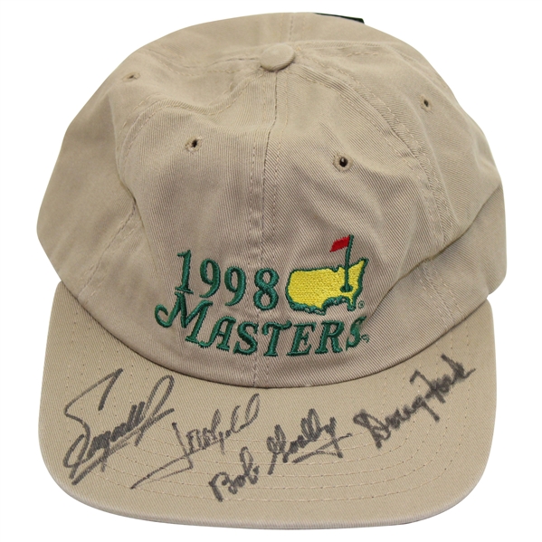 Ford, Goalby, Zoeller & Olazabal Signed 1998 Masters Hat JSA ALOA