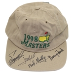 Ford, Goalby, Zoeller & Olazabal Signed 1998 Masters Hat JSA ALOA