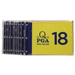Ten (10) 2025 PGA Championship at Quail Hollow Official Unopened Screen Flags - Scheffler Winner
