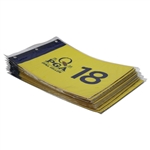 Ten (10) 2025 PGA Championship at Quail Hollow Official Unopened Screen Flags - Scheffler Winner