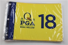 Ten (10) 2025 PGA Championship at Quail Hollow Official Unopened Screen Flags - Scheffler Winner