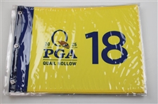 Ten (10) 2025 PGA Championship at Quail Hollow Official Unopened Screen Flags - Scheffler Winner