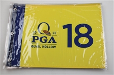 Ten (10) 2025 PGA Championship at Quail Hollow Official Unopened Screen Flags - Scheffler Winner