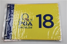 Ten (10) 2025 PGA Championship at Quail Hollow Official Unopened Screen Flags - Scheffler Winner