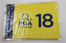 Ten (10) 2025 PGA Championship at Quail Hollow Official Unopened Screen Flags - Scheffler Winner