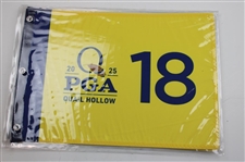 Ten (10) 2025 PGA Championship at Quail Hollow Official Unopened Screen Flags - Scheffler Winner
