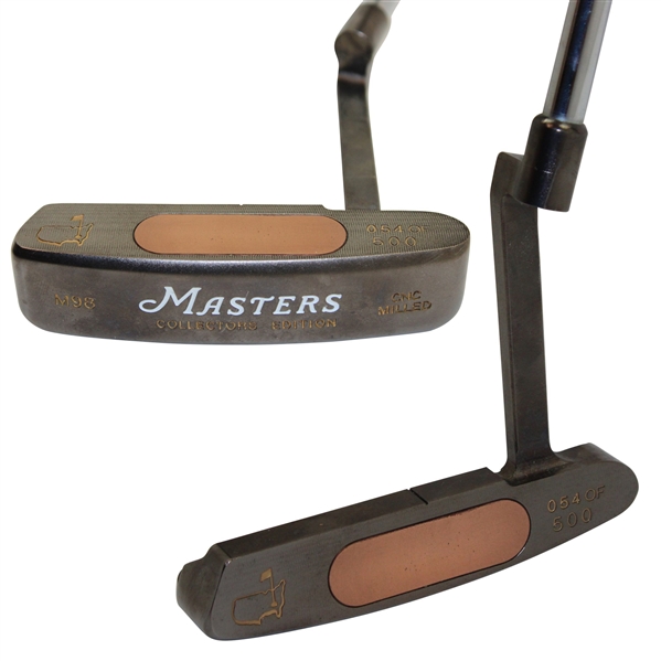 1998 Masters Tournament Ltd Ed CNC Milled M98 Putter w/Headcover in Box w/Cert #054/500