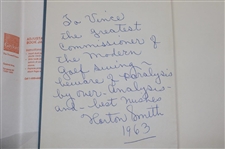 Horton Smith Signed 1963 'How To Solve Your Golf Problems' 1st Ed Book by Smith & others JSA ALOA