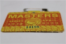 1975 Masters Tournament SERIES Badge #14189 - Jack Nicklaus Winner