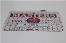1986 Masters Tournament SERIES Badge #A3855 - Jack Nicklaus Winner
