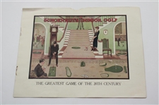 Schoenhut Indoor Golf Game with Seldom Seen Instructions & Bag w/Clubs & other