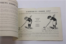 Schoenhut Indoor Golf Game with Seldom Seen Instructions & Bag w/Clubs & other