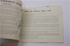 Schoenhut Indoor Golf Game with Seldom Seen Instructions & Bag w/Clubs & other