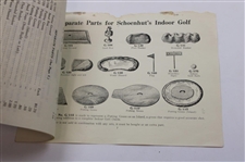 Schoenhut Indoor Golf Game with Seldom Seen Instructions & Bag w/Clubs & other