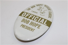 Bob Hope's Personal 'President' 1966 Bob Hope Desert Classic Badge