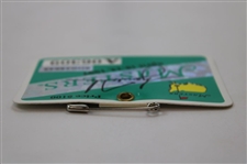 Tiger Woods Signed 1997 Masters Tournament SERIES Badge #A06309 UDA SHO #048643