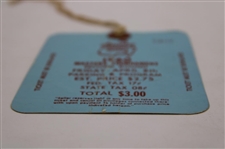 1960 Masters Tournament Friday 2nd Rd Ticket #5402 w/Original String - Arnold Palmer Winner