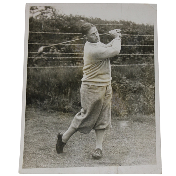 1930 Bobby Jones US Open Qualifying at Wallasey Original Wire Photo - June
