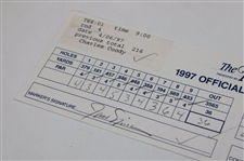 Defending Champ Jack Nicklaus & Charles Coody Signed 1997 The Tradition Official Scorecard PSA/DNA #S00080