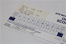 Phil Mickelson & Tom Byrum Signed 1997 Byron Nelson Classic Official Scorecard PSA/DNA #P85760
