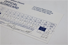 Phil Mickelson & Tom Byrum Signed 1997 Byron Nelson Classic Official Scorecard PSA/DNA #P85760