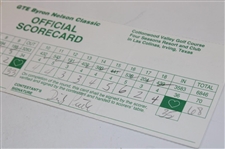 Tom Watson & Dicky Pride Signed 1997 Byron Nelson Classic Official Scorecard PSA/DNA #P85733