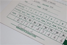Ray Floyd, O'Meara, Tewell & Sneed Signed 1981 Inverrary Classic Official Scorecards PSA/DNA 