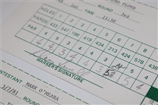 Ray Floyd, O'Meara, Tewell & Sneed Signed 1981 Inverrary Classic Official Scorecards PSA/DNA 