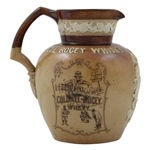 Large Royal Doulton Lambeth Colonel Bogey Whisky Advertising Water Jug - Rare